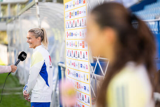 Amanda Nildén of the Swedish women's national football