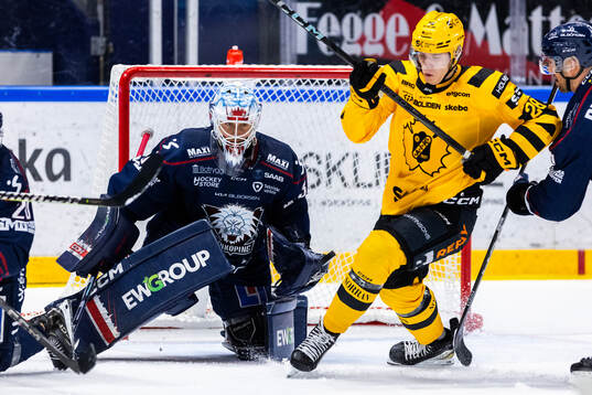 Linköpings målvakt Christian Heljanko och Skellefteås