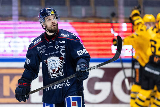 Linköpings Oscar Fantenberg deppar