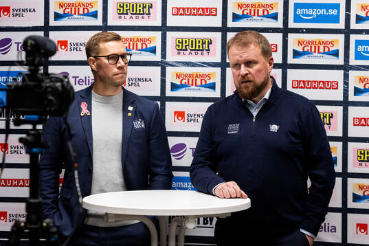 Skellefteås assisterande tränare Andreas Falk och