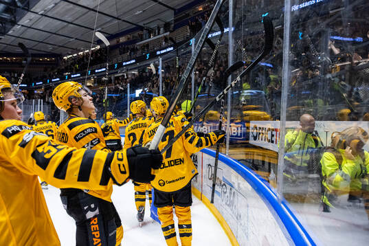 Skellefteås spelare jublar