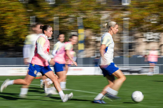 Hanna Wijk and Jonna Andersson of the Swedish women's