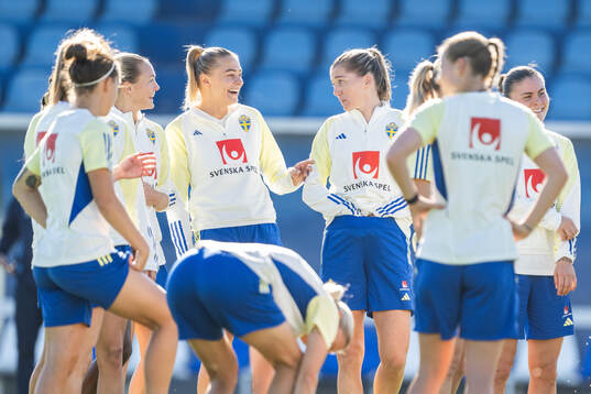 Fridolina Rolfö and Linda Sembrant of the Swedish women's