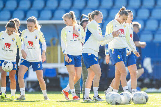 Magdalena Eriksson and Fridolina Rolfö of the Swedish