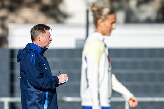 Head coach Peter Gerhardsson of the Swedish women's