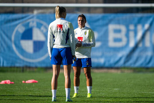 Fridolina Rolfö and Johanna Rytting Kaneryd of the Swedish