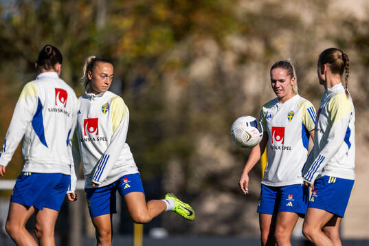 Hanna Bennison and Amanda Nildén of the Swedish women's
