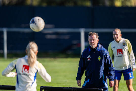 Head coach Peter Gerhardsson of the Swedish women's