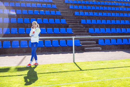Sofia Jakobsson of the Swedish women's national football