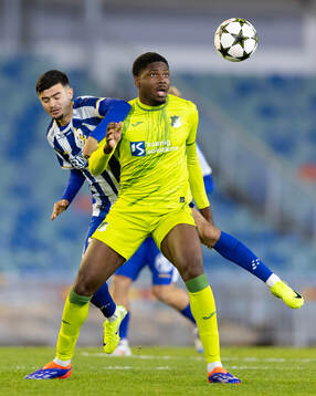 Melvin Koliqi of IFK Göteborg and Maxime Ndong Penda of