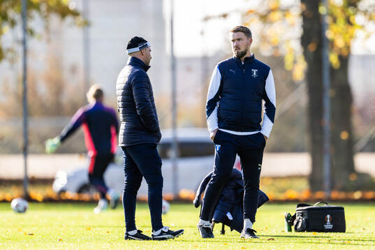 Head coach Henrik Rydström and assistant coach Theodor