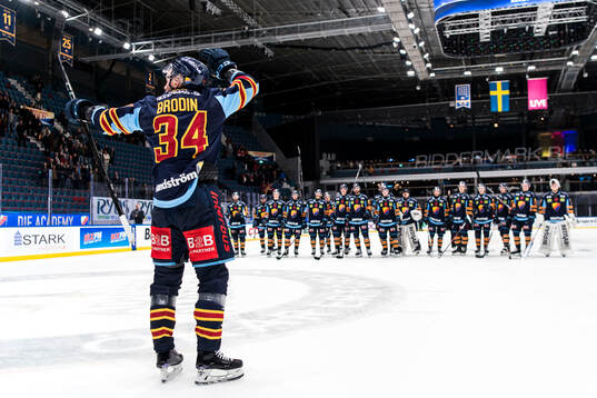 Djurgårdens Daniel Brodin jublar
