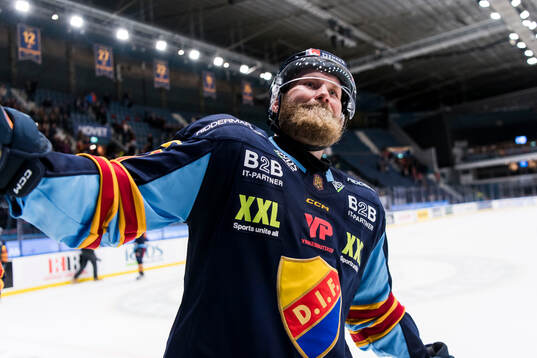 Djurgårdens Patrick Thoresen jublar
