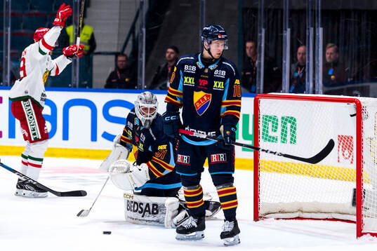 Djurgårdens målvakt Viktor Andrén och Jakob Ragnarsson