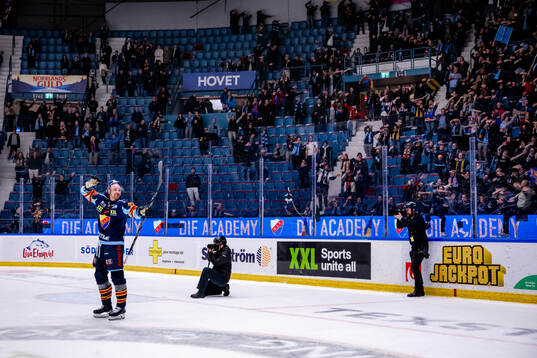 Djurgårdens Daniel Brodin jublar