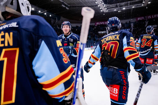 Djurgårdens Colby Sissons  jublar