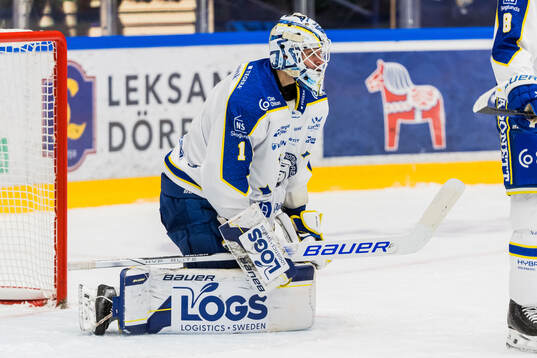 Leksands målvakt Marcus Gidlöf