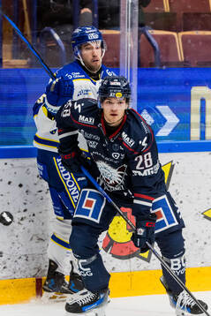 Leksands Max Veronneau och Linköpings Olle Strandell