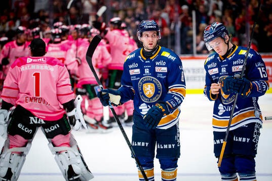 Växjös Zachary Giuttari och Anton Linde deppar