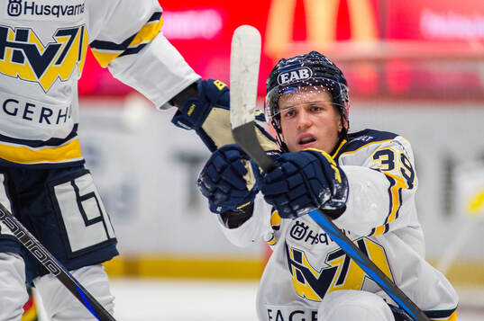 HV71s Jamiro Reber jublar