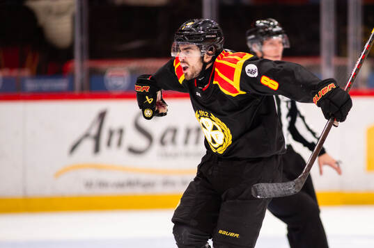 Brynäs Bobby Trivigno jublar
