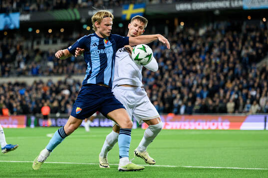 Tobias Gulliksen of Djurgården and Magalhaes Miguel of