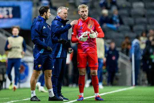 head coach Roberth Björknesjö and goalkeeper Jacob Rinne