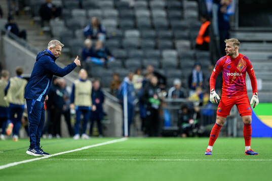 head coach Roberth Björknesjö and goalkeeper Jacob Rinne