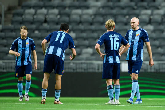 Marcus Danielson of Djurgården looks dejected