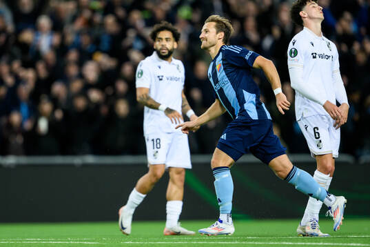 Daniel Stensson of Djurgården celebrates