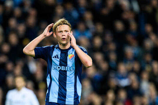 Tobias Gulliksen of Djurgården looks dejected