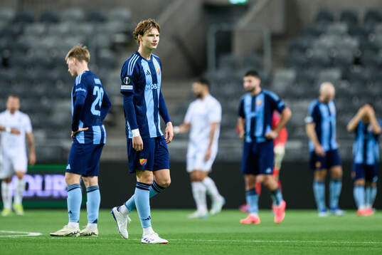 August Priske of Djurgården looks dejected