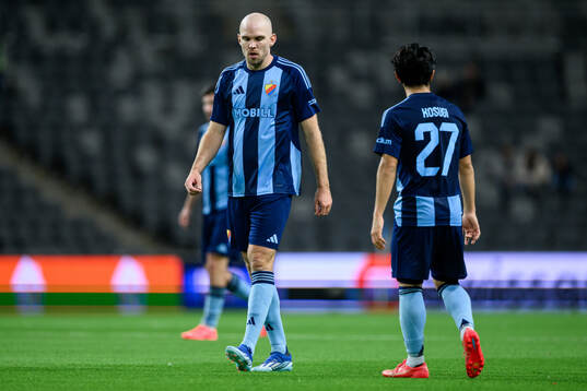 Marcus Danielson of Djurgården looks dejected