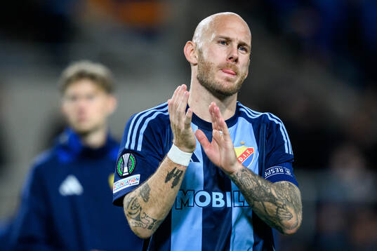 Magnus Eriksson of Djurgården looks dejected