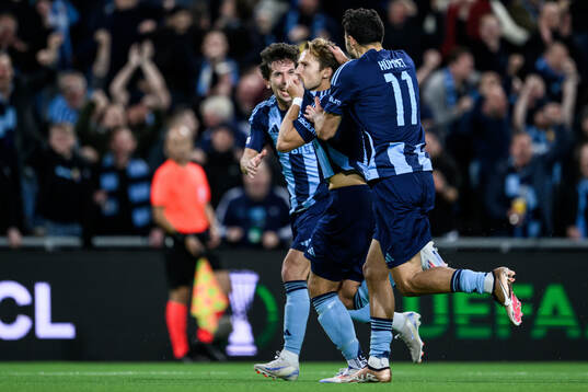 Daniel Stensson of Djurgården celebrates