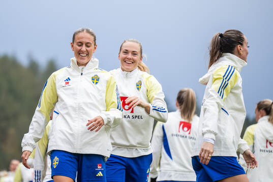 Emma Kullberg and Magdalena Eriksson of the Swedish women's
