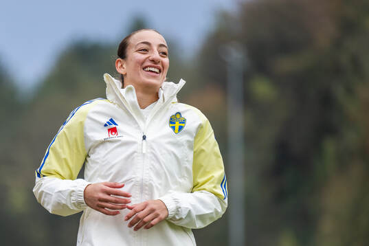 Rusul Rosa Kafaji of the Swedish women's national football
