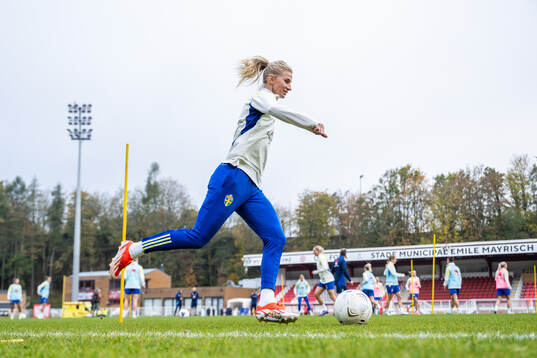 Sofia Jakobsson of the Swedish women's national football