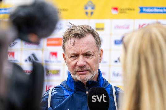 Head coach Peter Gerhardsson of the Swedish women's