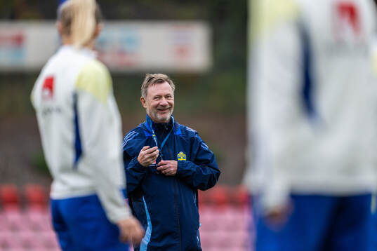 Head coach Peter Gerhardsson of the Swedish women's