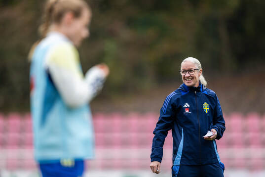 Assistant coach Victoria Sandell of the Swedish women's