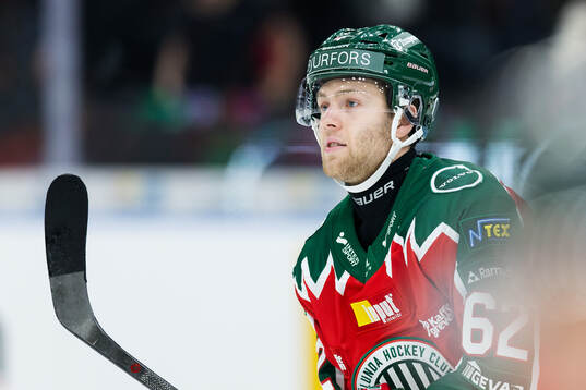 Frölundas Wiktor Nilsson jublar