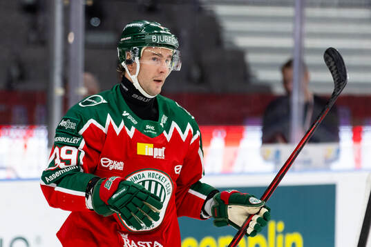 Frölundas Mikael Ruohomaa jublar