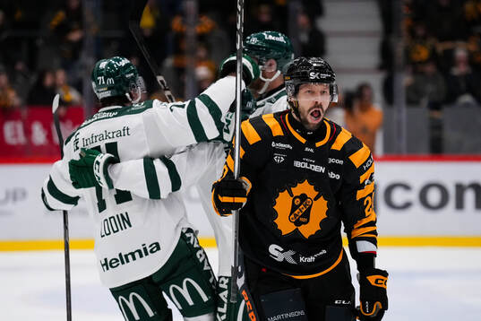 Färjestads Viktor Lodin och Skellefteås Marcus Eriksson