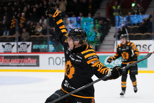 Skellefteås Anton Heikkinen jublar