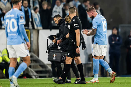 Pontus Jansson of Malmö FF in pain