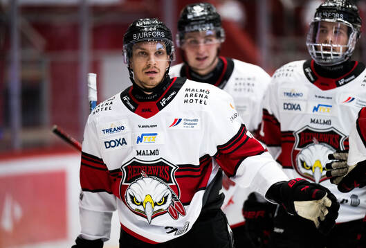 Malmö Redhawks Jakub Galvas jublar