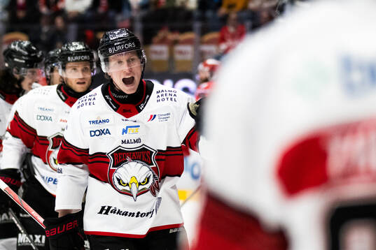 Malmö Redhawks Robin Salo jublar