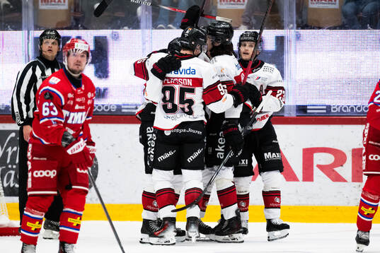 Malmö Redhawks Robin Salo jublar