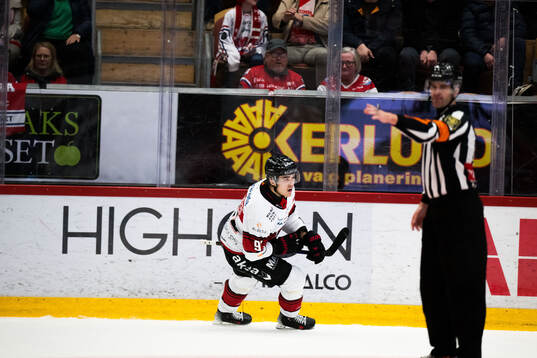 Malmö Redhawks Axel Sundberg jublar